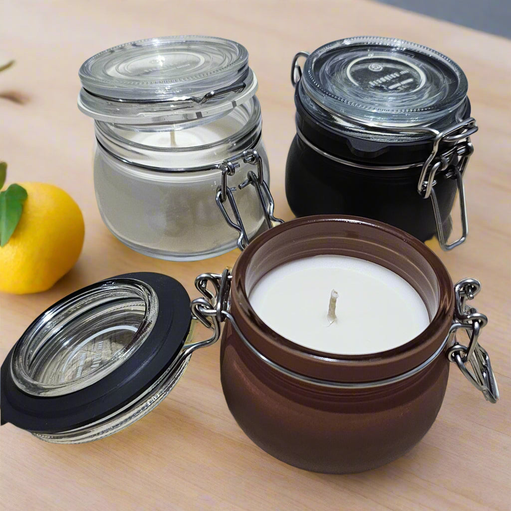 Lemon Scented Jar Candles - Bramylea.shop