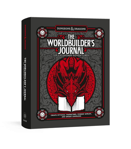 The Worldbuilder's Journal of Legendary Adventures (Dungeons & Dragons): 365 Questions to Help You Create Mythical Characters, Storied Worlds, and Unique Campaigns cover image