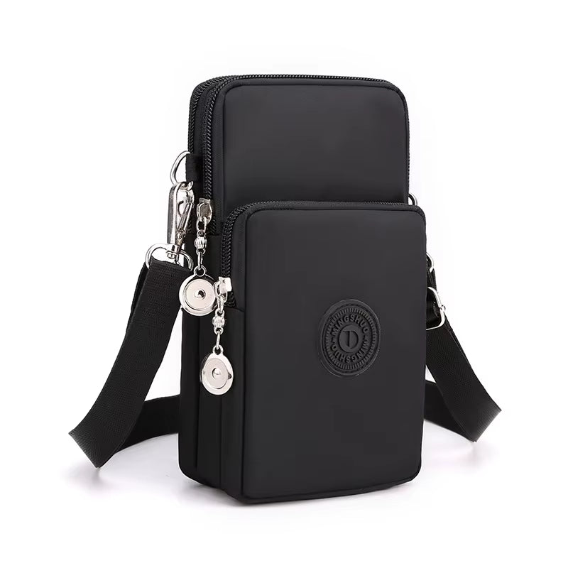 New Women Mobile Phone Bag Nylon Cell Phone Bag Coin Purse Strap Shoulder Bag Small Crossbody Bags for Women Wallet Travel Purse