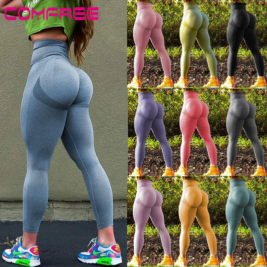 Yoga Pants Scrunch Butt Lifting Workout Leggings 