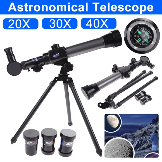 Professional Student Telescope Educational Astronomical Refractor Monocular Long Range Binoculars Science Teaching Aids Eyepiece