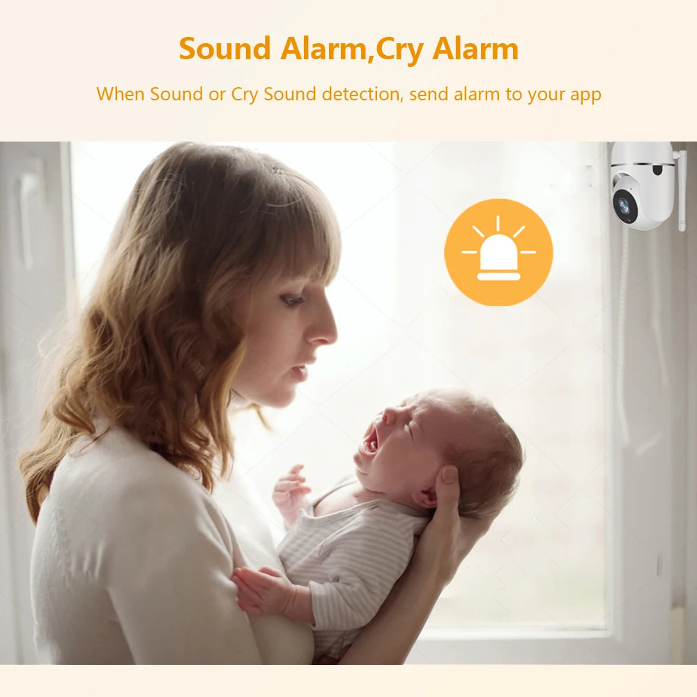 Baby Monitor Wifi IP Camera Wifi Video Nanny Camera Baby Camera with Monitor Night Vision Wireless Baby Phone 1080P Cry Alarm IR