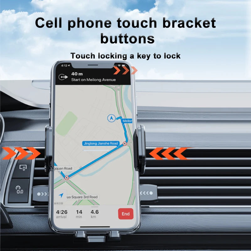 Car Dashboard Phone Bracket Universal Auto Cellphone Stand for GPS Navigation Universal Desk Windshield Hanging Holder